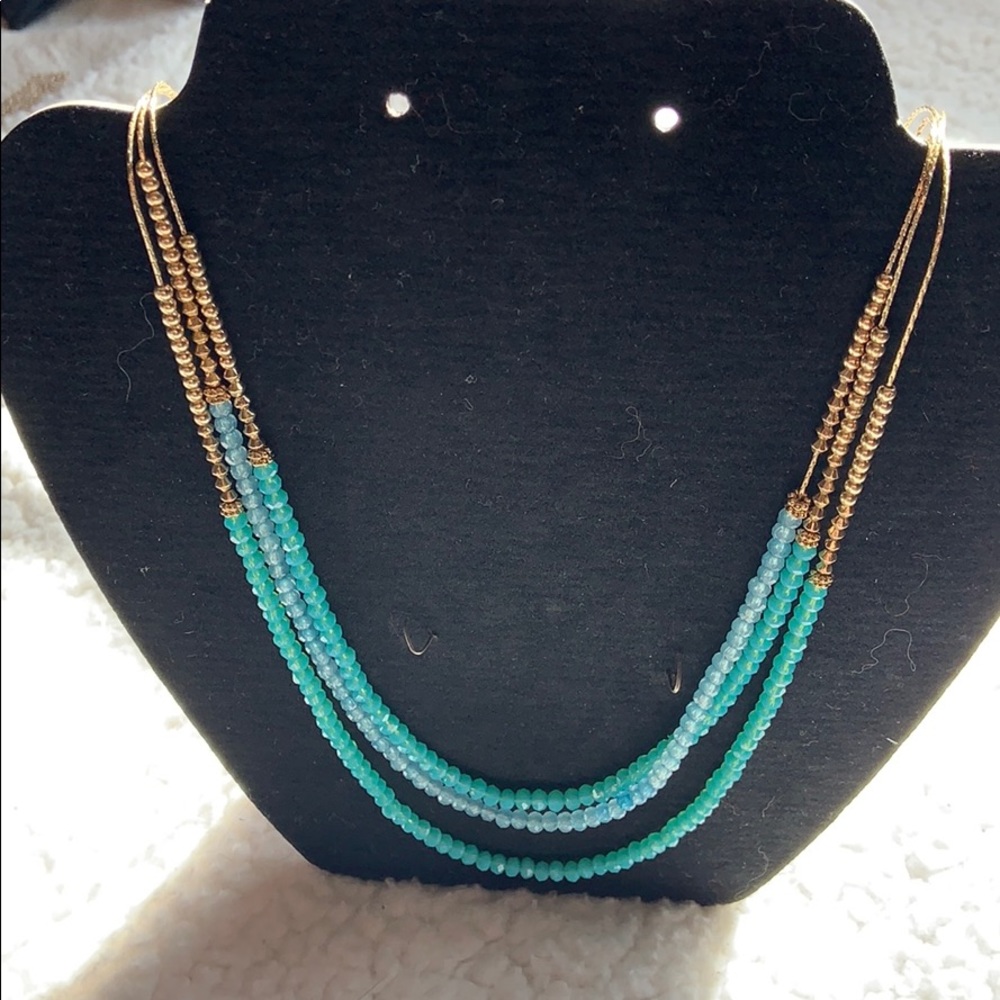 Beaded multi-strand necklace